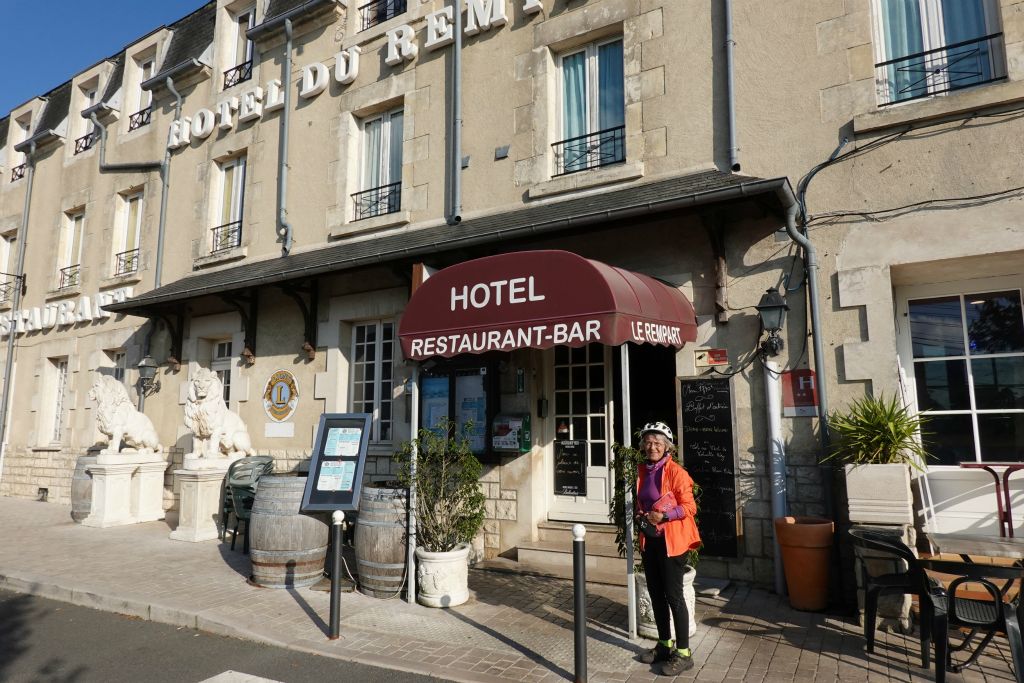 Arrivée en haut de la ville de Sancerre, où nous faisons étape
